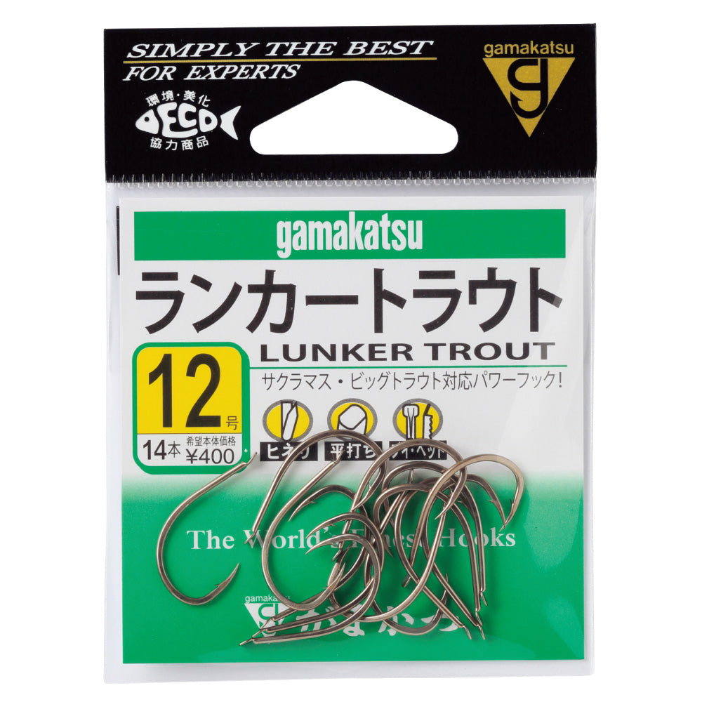 GAMAKATSU Lunker Trout Bara HOOK for Salmon and Trout