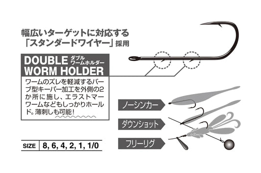 DECOY Worm33 Bait Holder Hook