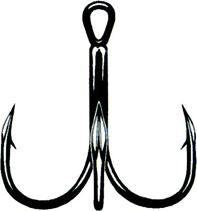 OWNER ST-41 Round Bend 2X Treble HOOK