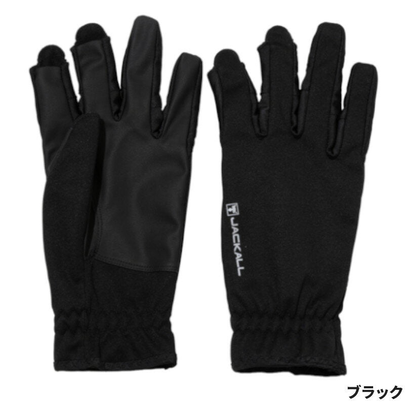 JACKALL Cold Weather Versatile Game Gloves, 3-Finger, GL-A001