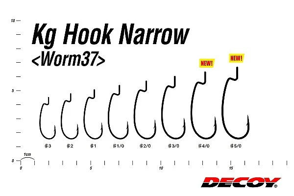 DECOY Worm 37 KG Narrow Gap HOOK