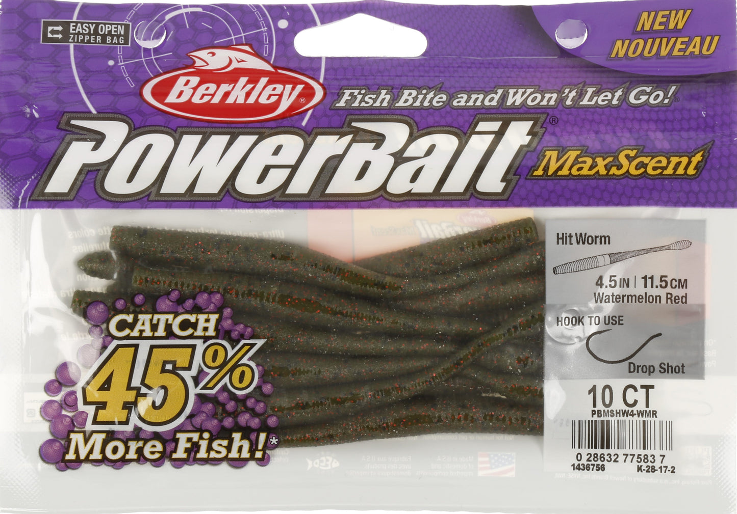 BERKLEY PowerBait MaxScent Hit Worm